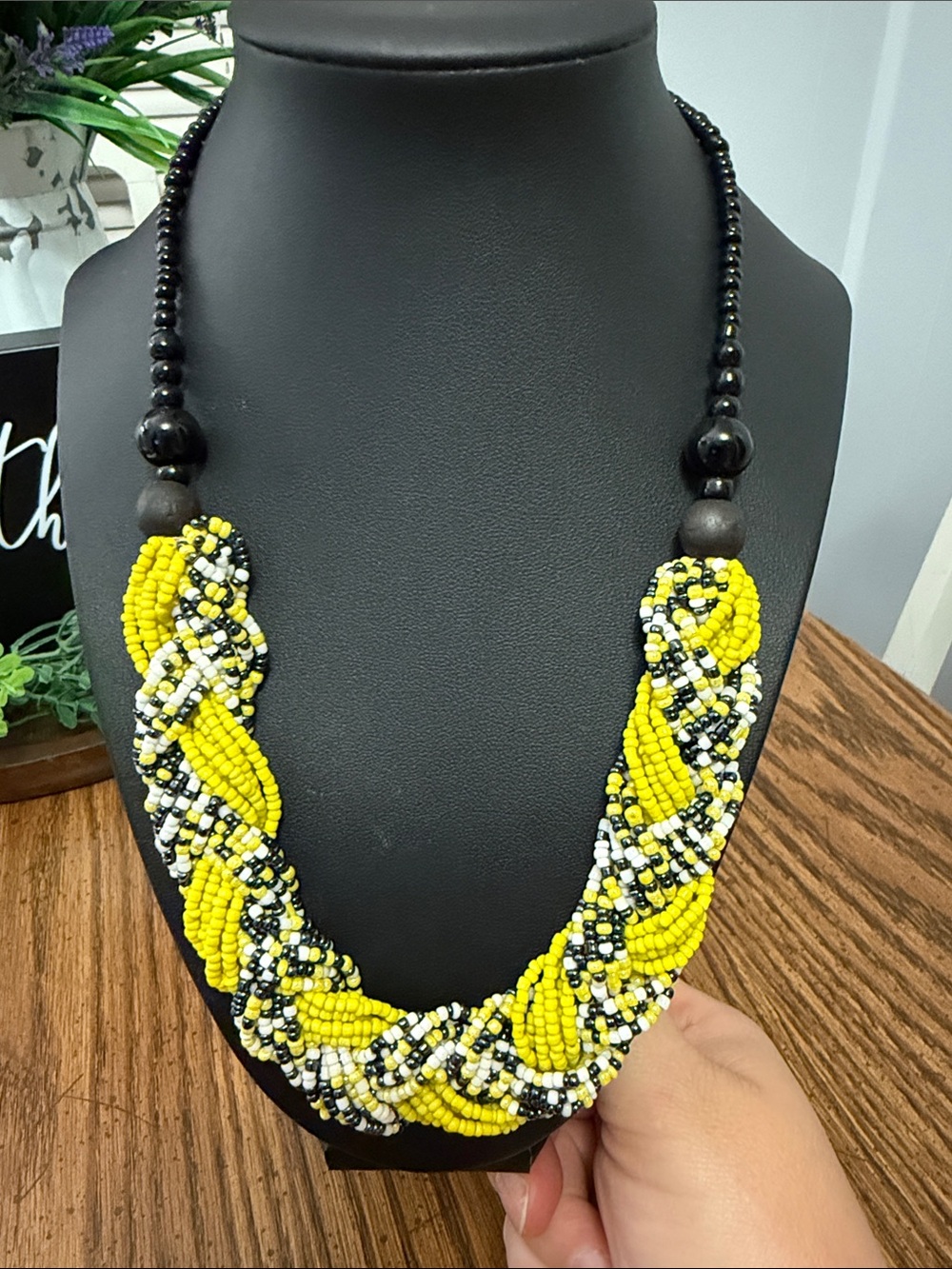 Neon Seed Bead Necklace